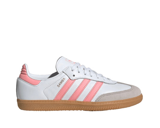 ADIDAS SAMBA OG J ‘WHITE SEMI PINK SPARK’