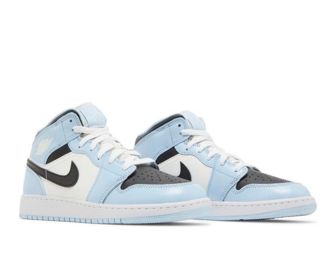 AIR JORDAN 1 MID GS ‘ICE BLUE’
