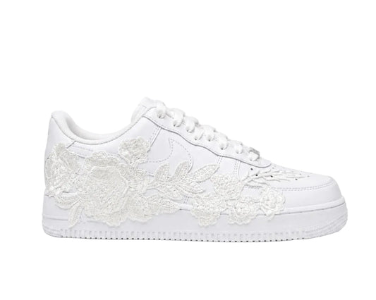 NIKE AIR FORCE 1 ‘07 ‘TRIPLE WHITE’ ‘WHITE ROSE’