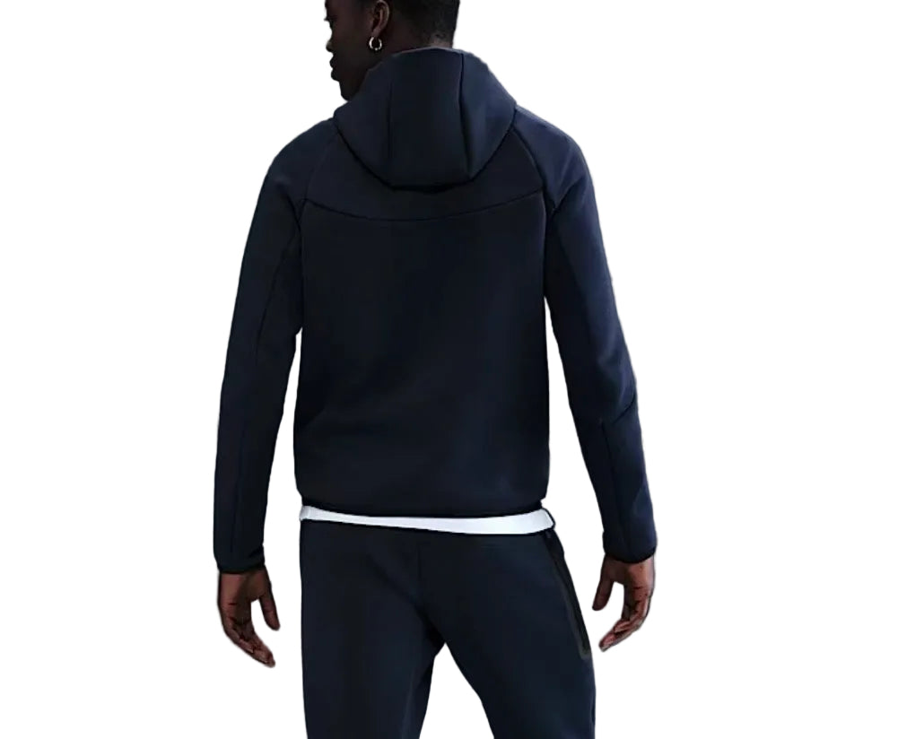 NIKE TECH FLEECE FULL ZIP-UP HOODIE ‘OBSIDIAN’